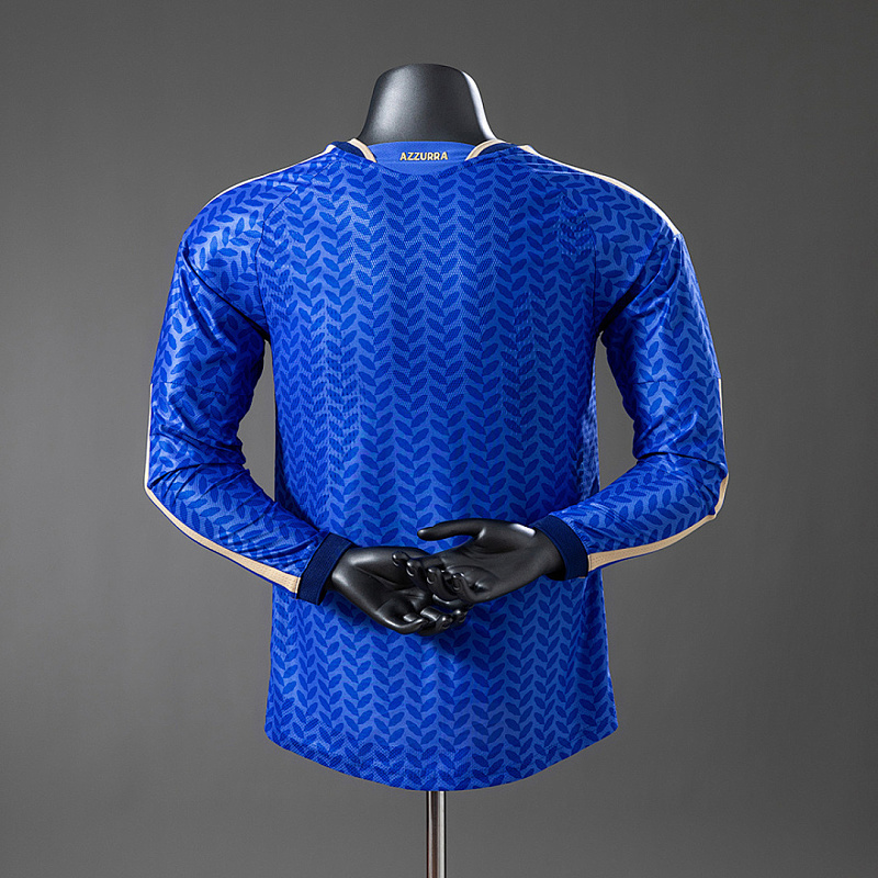 Italia Italy 2026 Home Player Long-Sleeve Jersey S-4XL 2