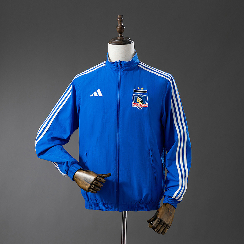 Colo Colo Colo Colo Reversible Jacket Windbreaker - White & Blue S-XXL 4