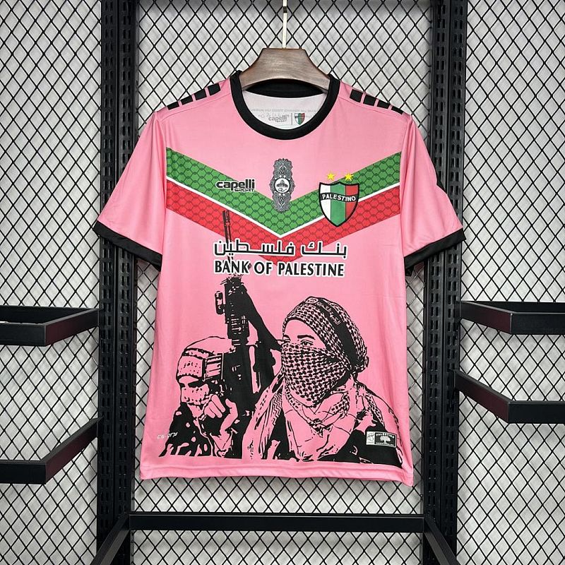 CD Palestino CD Palestino 2024/25 Pink Graffiti Jersey S-XXXXL