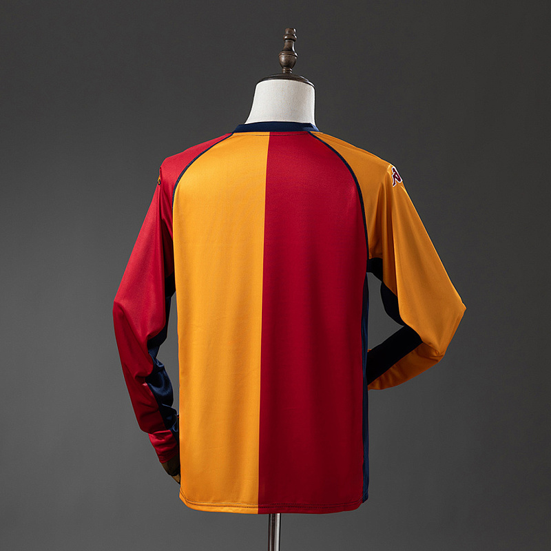 Roma Roma 01/02 Champion Edition Long Sleeve Retro Jersey S-XXL 2
