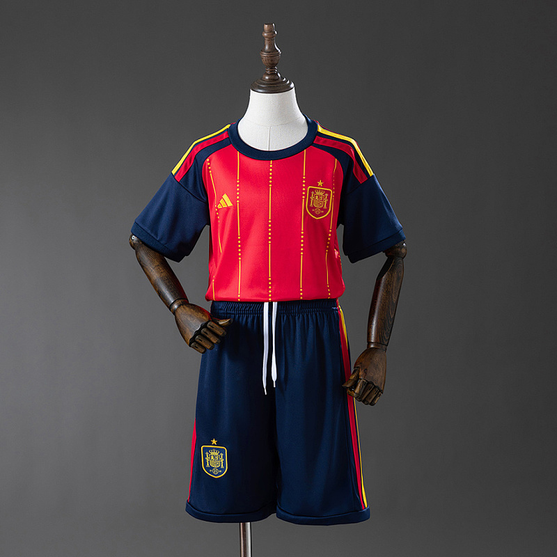 Spagna Spain 2026 Home Kids Kit Jersey Size 16-28