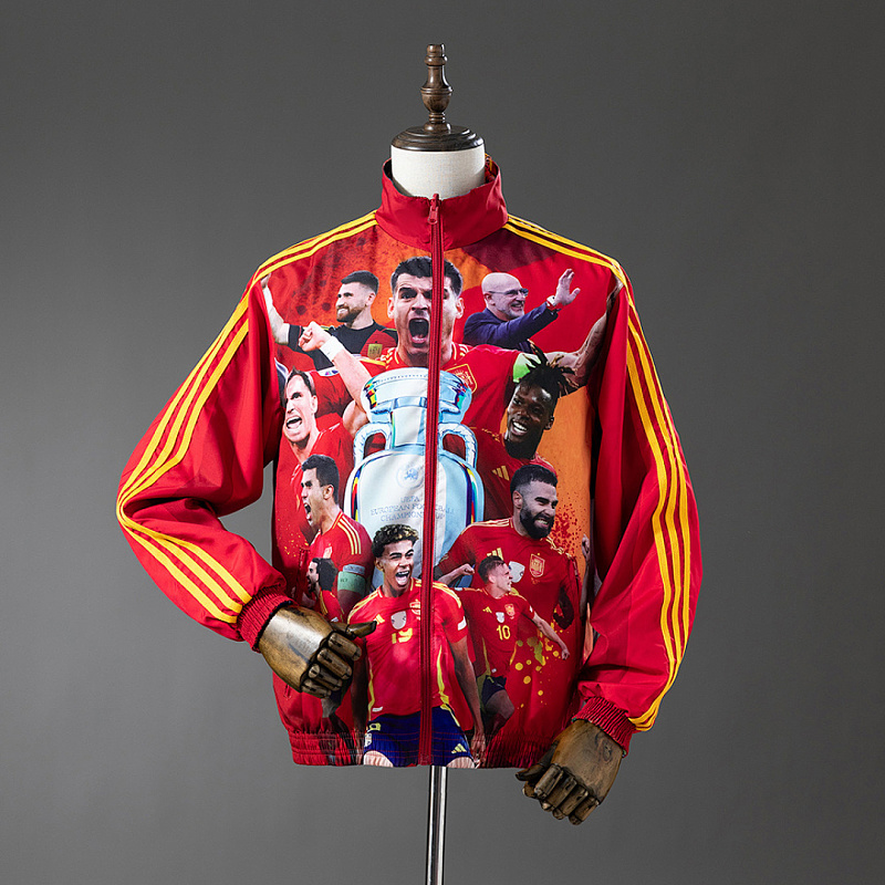 Spanish Yamal Spanish Yamal Reversible Jacket Windbreaker - Red S-XXL 3
