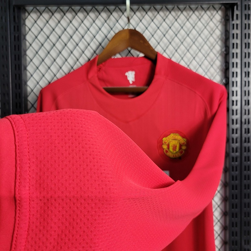 Long Sleeve Retro Long Sleeve 07-08 M-U Champions League version home S-XXL 10