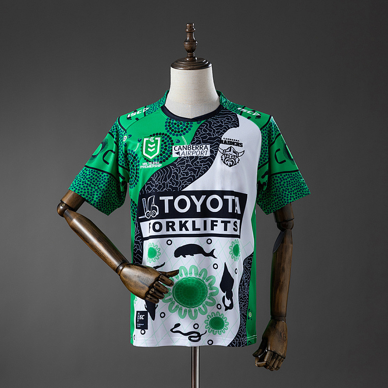 NRL Canberra NRL Canberra Raiders 2025 Indigenous Jersey S-5XL