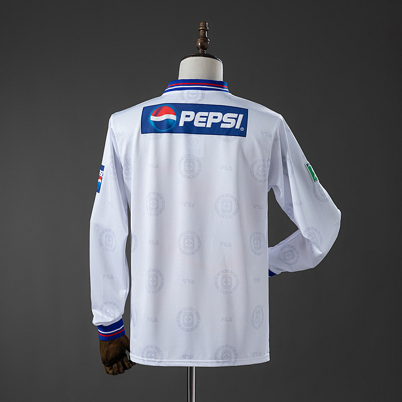 Cruz Azul Cruz Azul 1998 Away Long-Sleeve Retro Jersey S-XXL 2