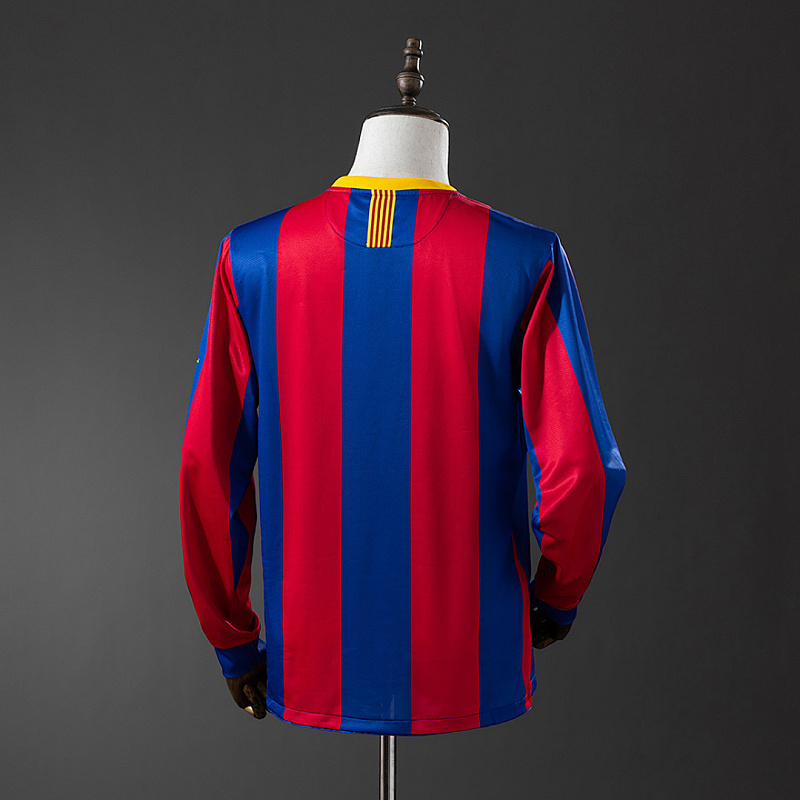 Barcelona Barcelona 2010/11 Home Champions League Edition Long Sleeve Retro Jersey S-XXL 2