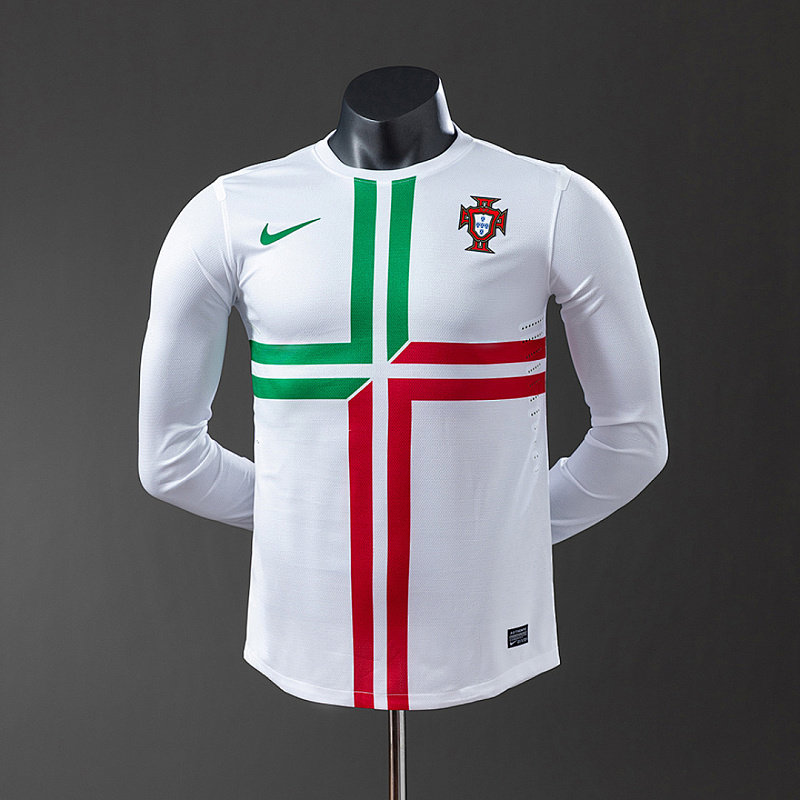 Portogallo Portugal 2012 Away Long Sleeve Player Retro Jersey S-3XL
