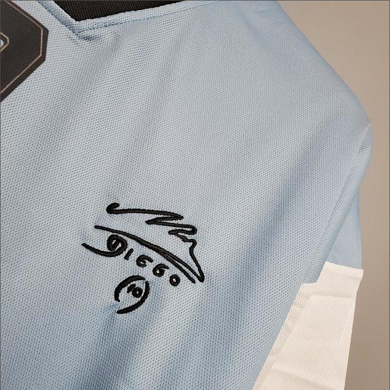 Argentina Retro 2001 Argentina Maradona #10 Commemorative Edition S-XXL 3