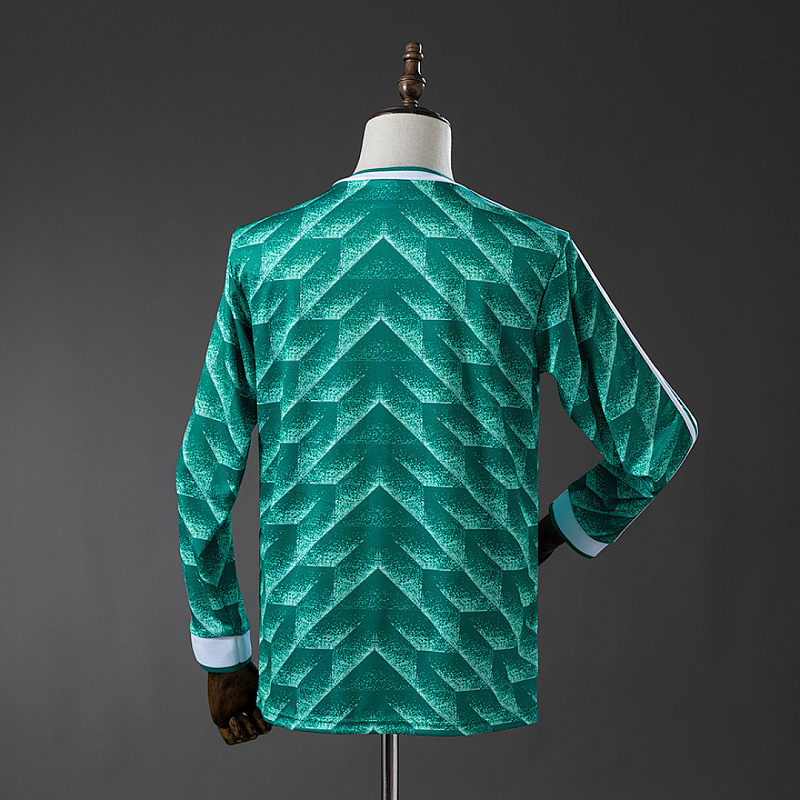 German Long-Sleeve German 90/91 Away Long-Sleeve Retro Jersey S-XXL 2