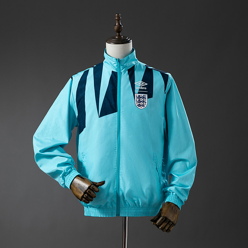 Inghilterra England Reversible Jacket Windbreaker - Light Blue Sizes S-XXL 3