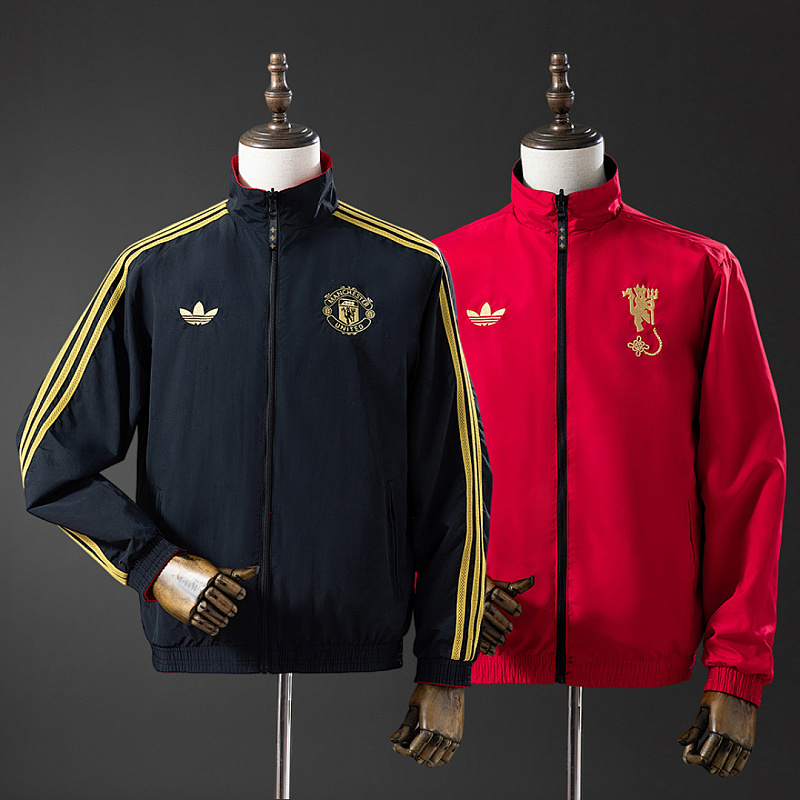M-U Reversible M-U Reversible Jacket Windbreaker - Black & Red S-XXL
