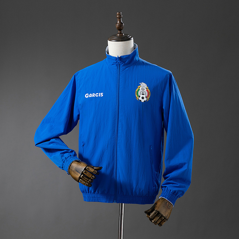 Messico Mexico Reversible Jacket Windbreaker - White & Blue S-XXL 3