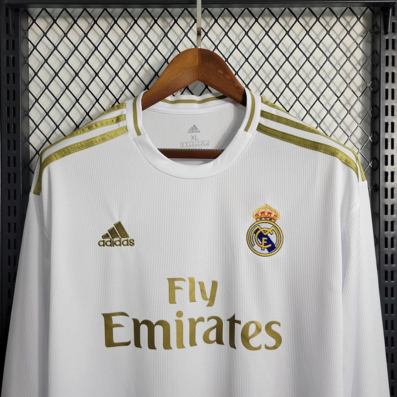Real Madrid Retro19-20 Real Madrid Main Long Sleeve Size S-XXL 4