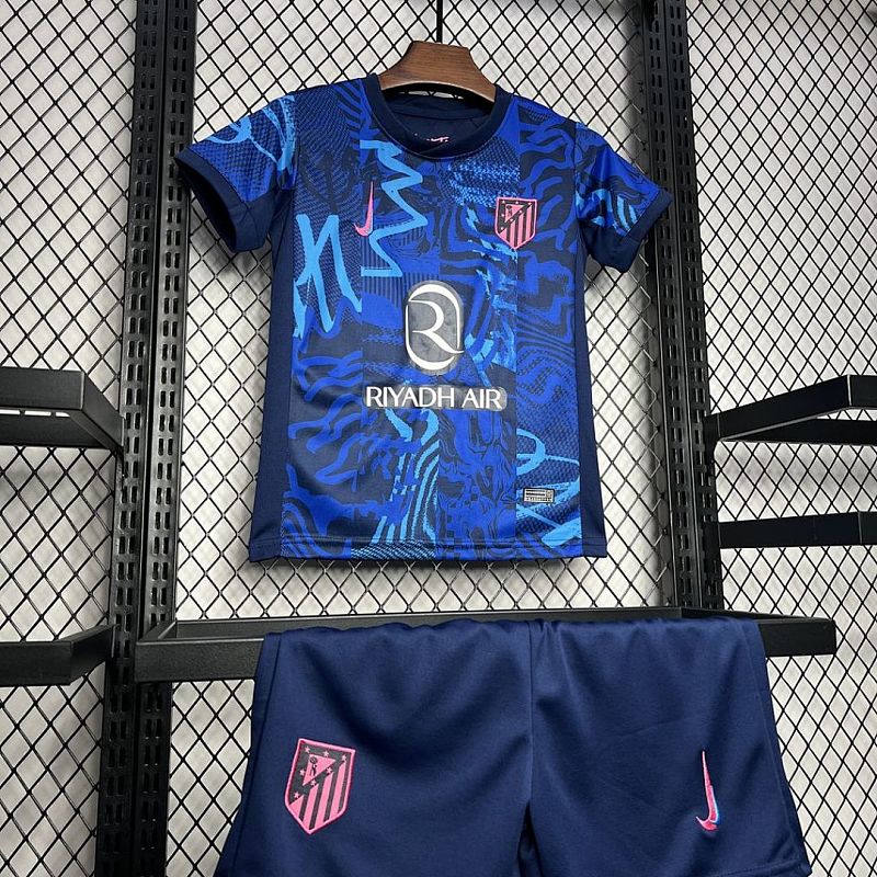Real Madrid Atletico Madrid 2024/25 Third Kids Kit 6