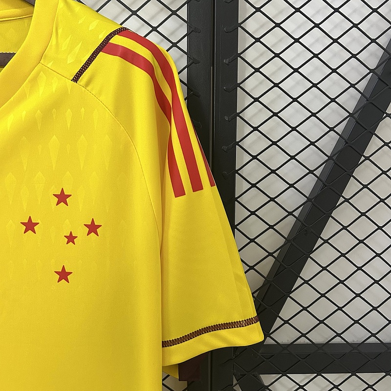 Cruzeiro 24/25 Cruzeiro Limited Edition Goalkeeper Yellow Jersey S-4XL 5