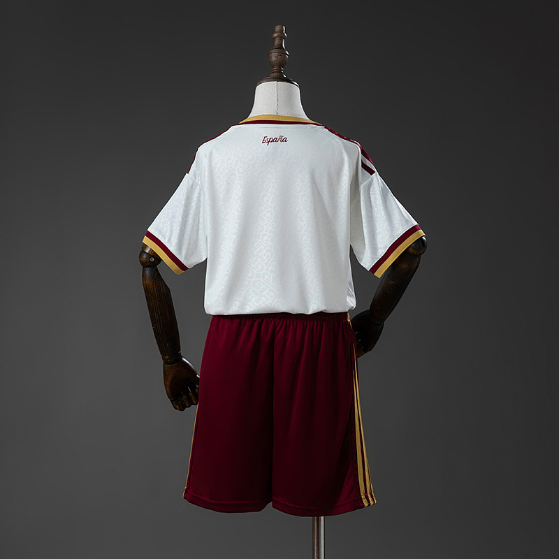 Spagna Spain 2026 Away 2-Star Champion Edition Kids Kit Jersey Size 16-28 2