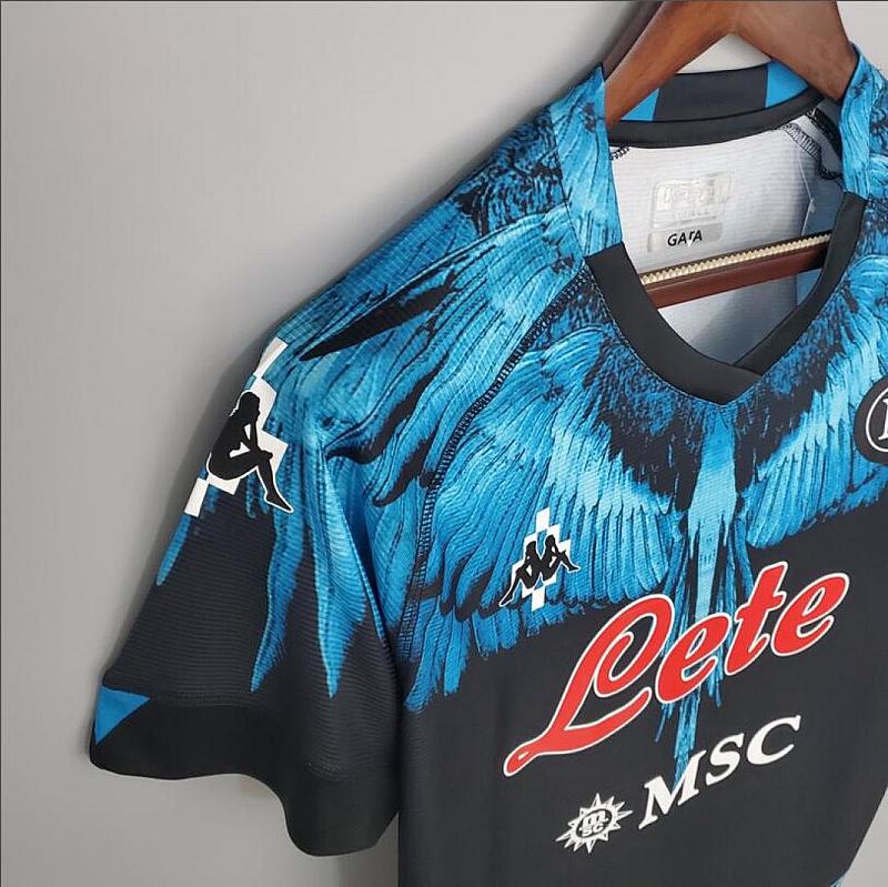 Napoli 21/22 S.S.C. Napoli black blue Kappa × Marcelo Burlon S-XXL 8