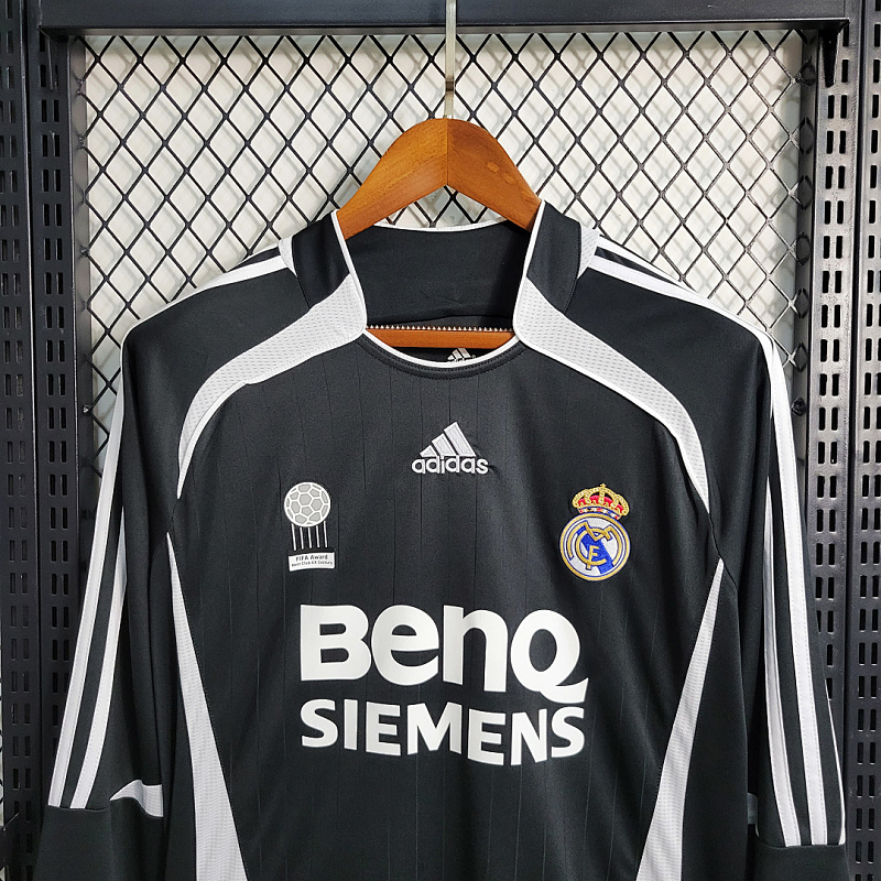 Real Madrid Retro 06-07 Real Madrid Two Guest Long Sleeve Size S-XXL 3