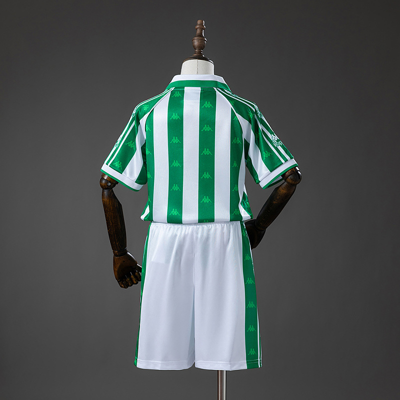 Real Betis Real Betis 95/97 Home Retro Kids Kit Jersey SIZE 16-28 2