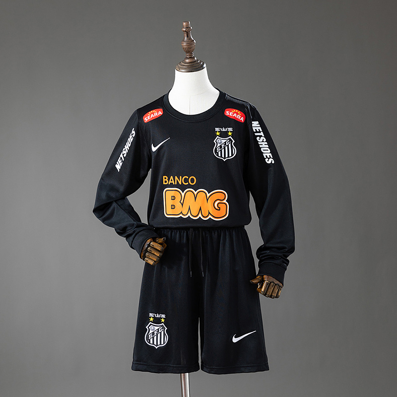 Santos Santos 12/13 Away Retro Long Sleeve Kids Kit Jersey Size 16-28
