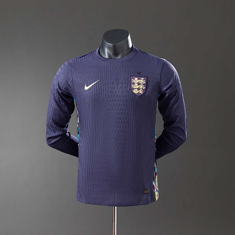 Inghilterra England 2024 Away Long Sleeve Player Jersey S-XXL