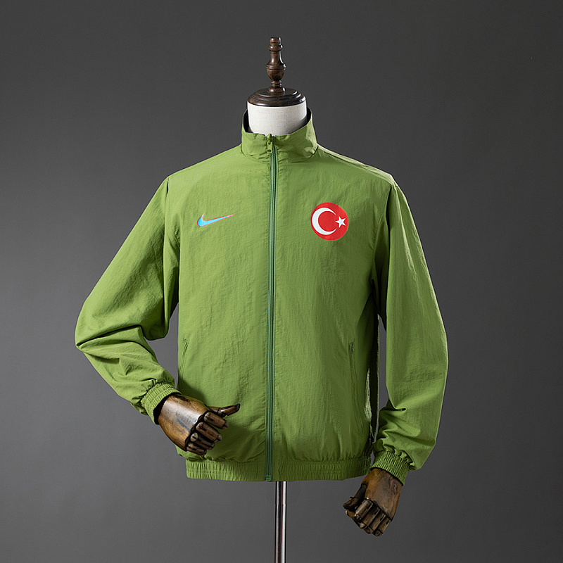 Turchia Türkiye Reversible Jacket Windbreaker - Blue & Green, S-XXL 3