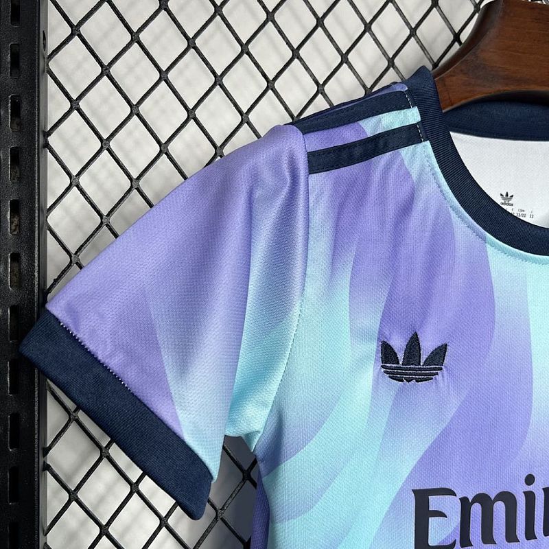 Arsenal Arsenal 2024/25 Third Away Kids Kit 5