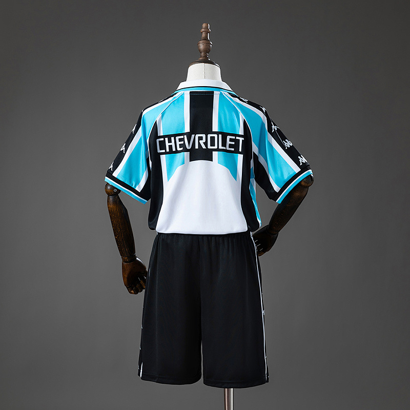 Grêmio Gremio 2000 Home Retro Kids Kit Jersey Size 16-28 2