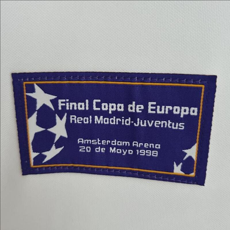 Real Madrid Retro 97-98 Real Madrid Champions League 7 Champions Commemorative Edition S-XXL 4