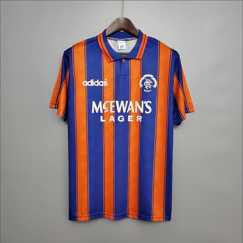 93-94 Rangers Retro 93-94 Rangers Away S-2XL