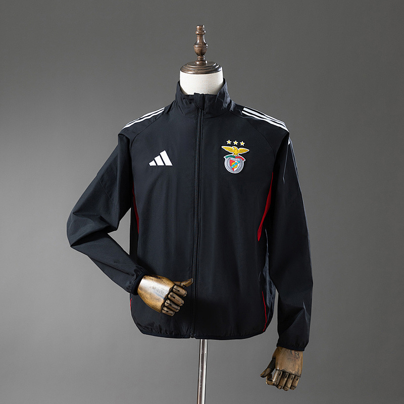 Benfica Benfica 25/26 Windbreaker - Black S-XXL