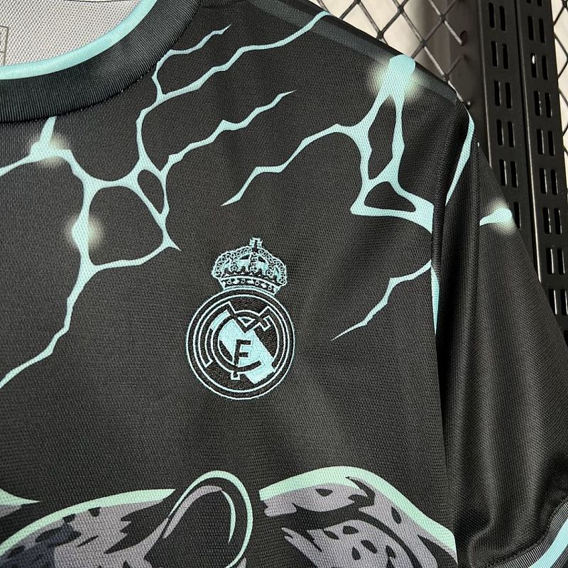 Real Madrid Real Madrid 2024/25 Special Edition Black and green Jersey S-XXL 2