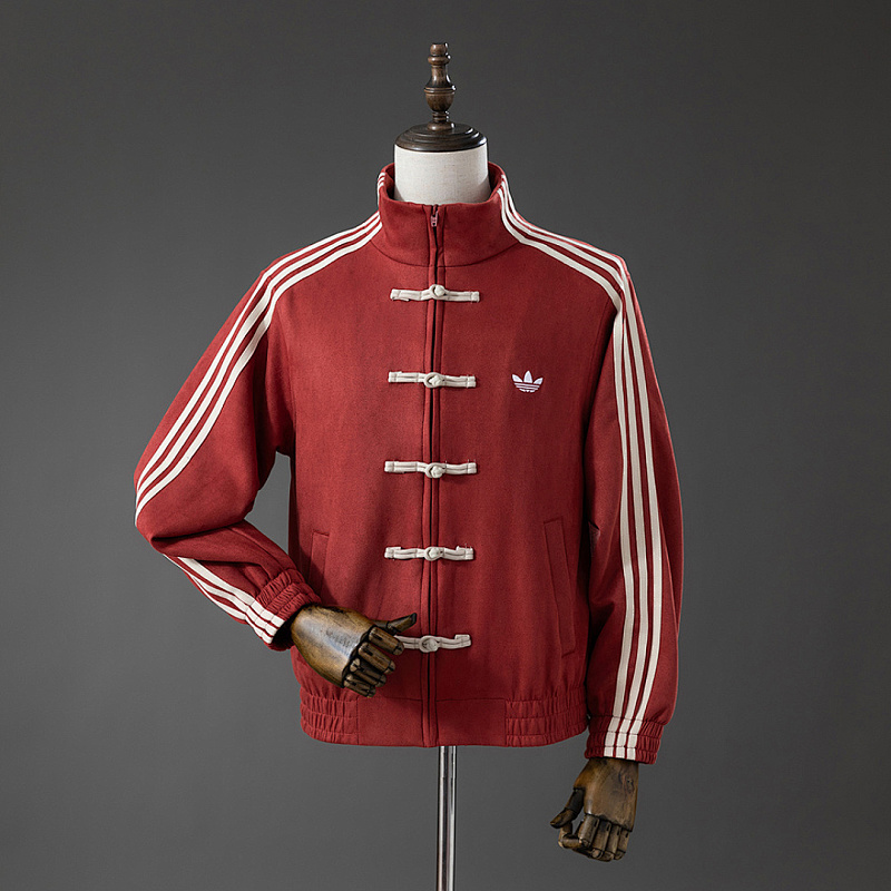(Chinese New (Chinese New Year) Tang-style jacket - Red S-XXL