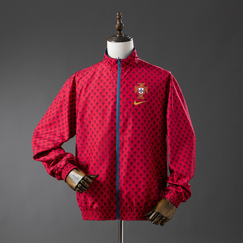 Portogallo Portugal Reversible Jacket Windbreaker - Red & Cyan S-XXL 2