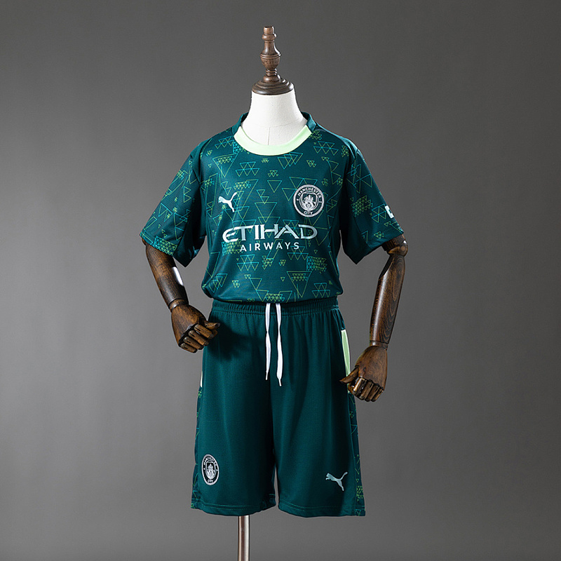 Manchester City Manchester City 25/26 Fourth Away Kids Kit Jersey SIZE 16-28