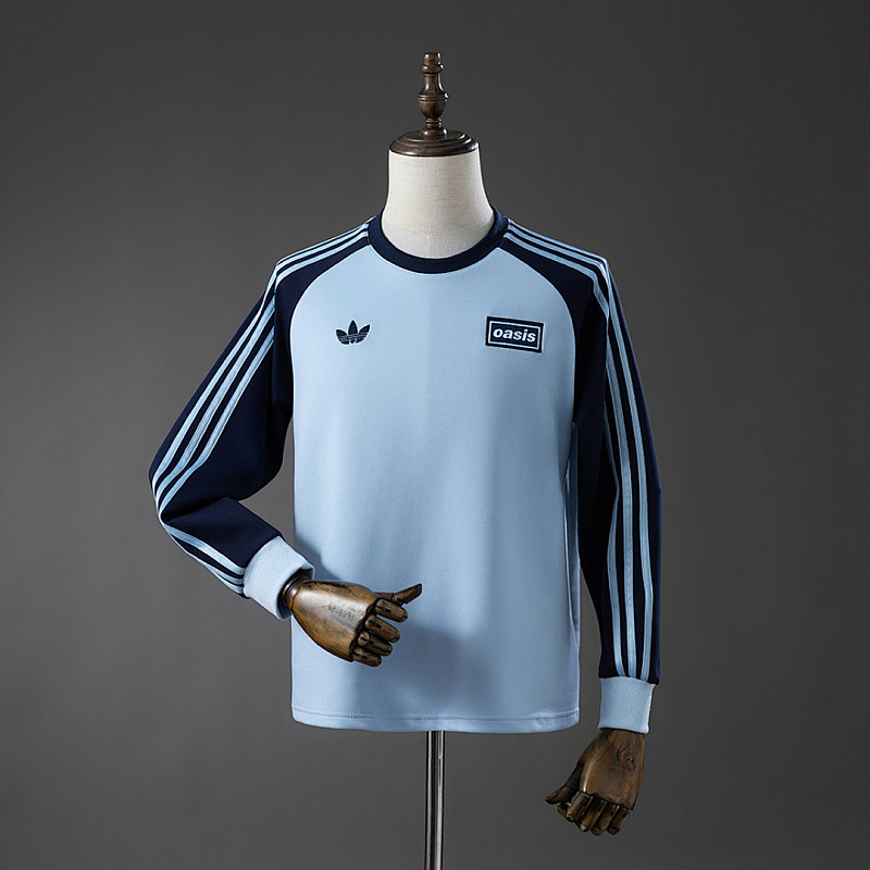 Oasis Tour Oasis Tour Three-Striped Long-Sleeve T-Shirt - Sky Blue S-XXL