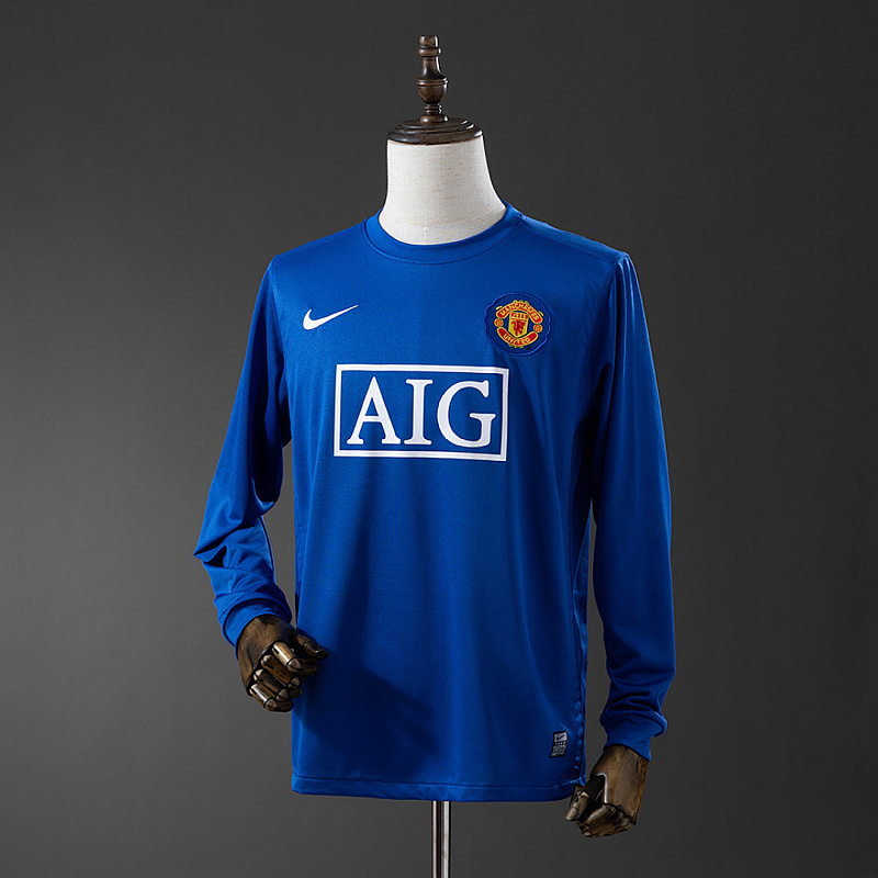 M-U 2008/09 M-U 2008/09 Second Away Long Sleeve Retro Jersey S-XXL