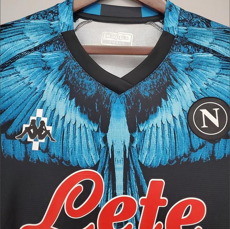 Napoli 21/22 S.S.C. Napoli black blue Kappa × Marcelo Burlon S-XXL 3