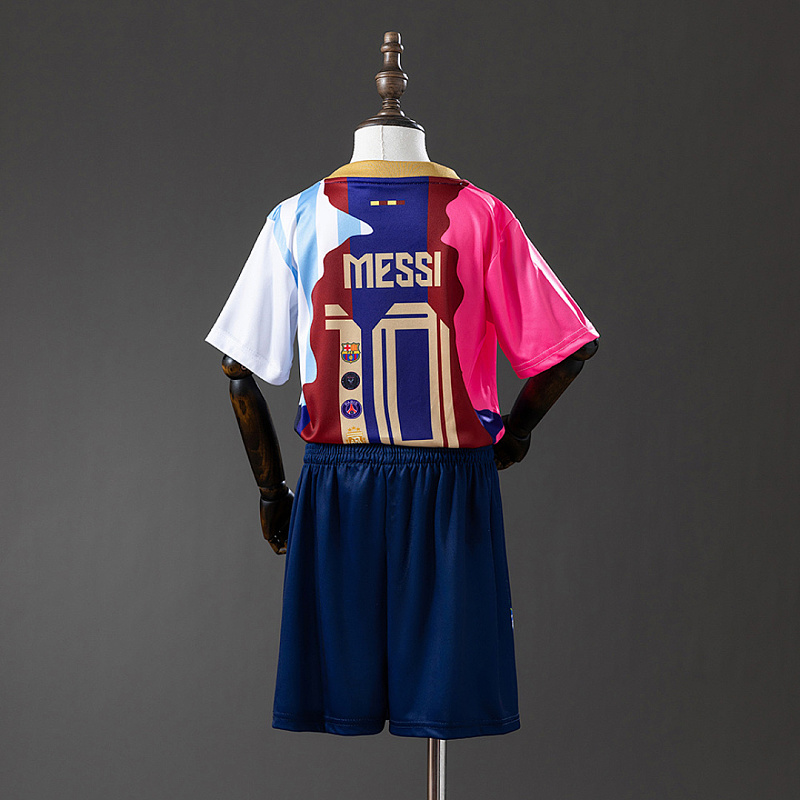 Messi Commemorative Messi 25/26 Commemorative kids kit Jersey SIZE 16-28 2