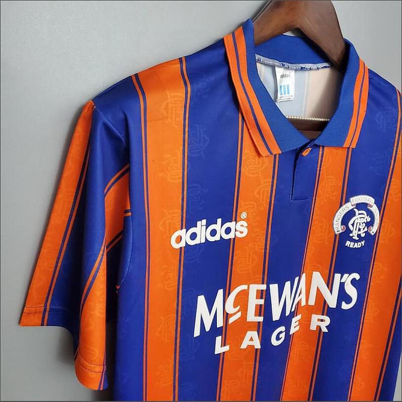 93-94 Rangers Retro 93-94 Rangers Away S-2XL 5