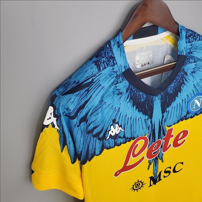 Napoli 21/22 S.S.C. Napoli Yellow blue Kappa × Marcelo Burlon S-XXL 5