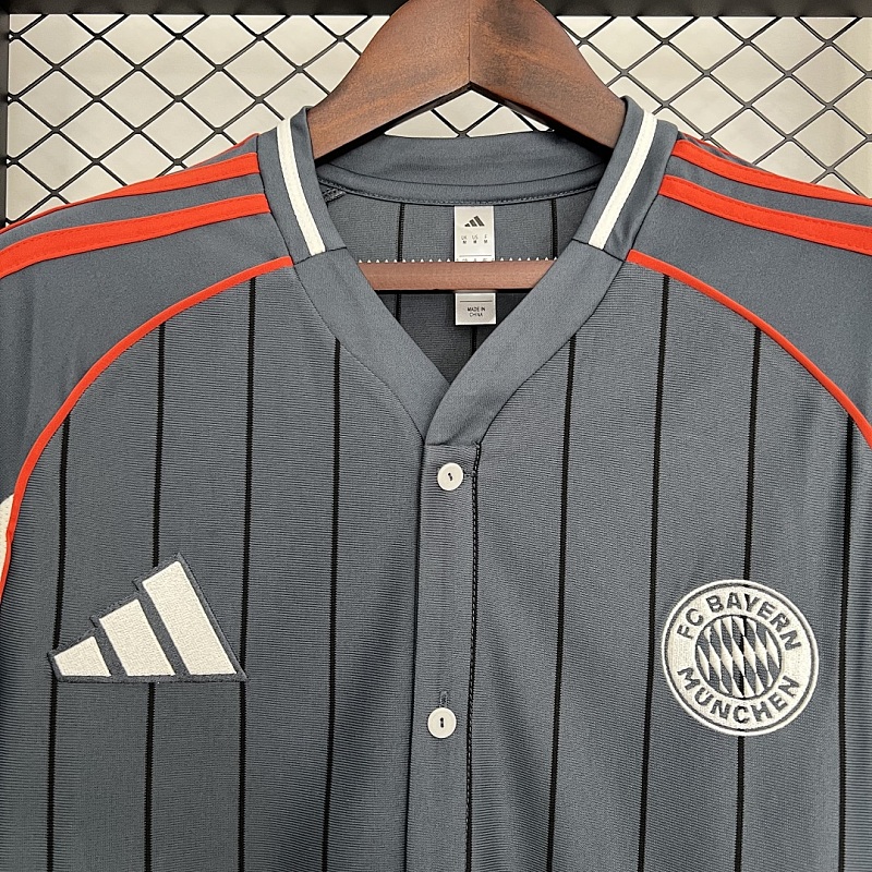 Bayern Munich 25/26 Bayern Munich Baseball Jersey S-4XL 6