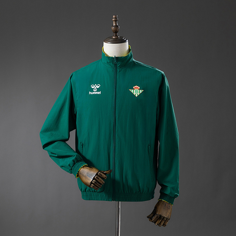 Real Betis Real Betis Reversible Jacket Windbreaker - Green & Yellow S-XXL