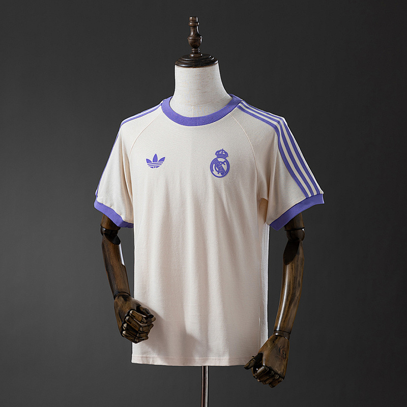 Real Madrid Real Madrid Originals 3-stripes beige t-shirt S-3XL