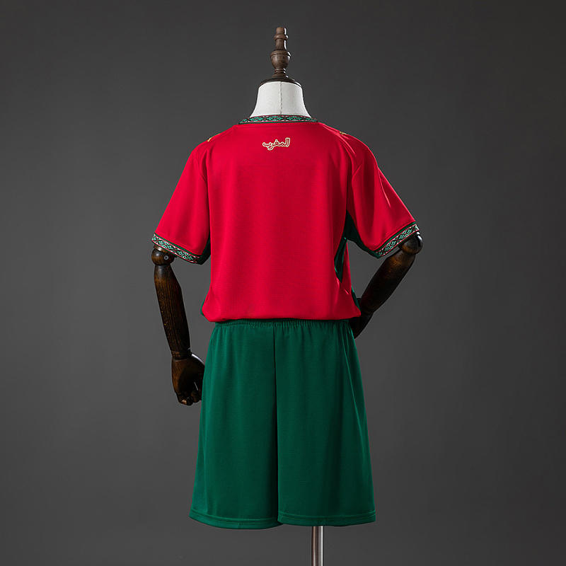 Marocco Morocco 2026 Home Kids Kit Jersey Size：16-28 2