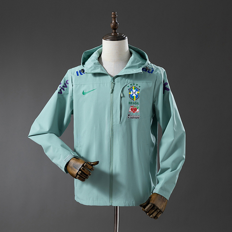Brasile Brazil Windproof Jacket - Light Mint Green, Sizes S-XXL