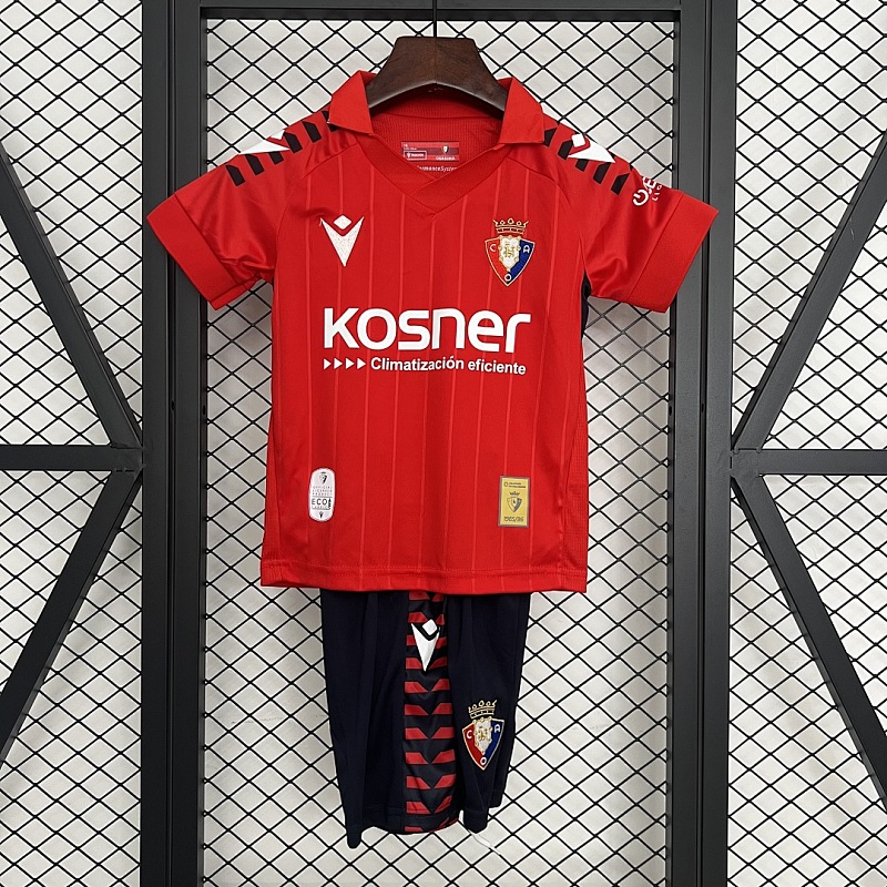 Osasuna Size: 25/26 Kids Osasuna Home Size: 16-28