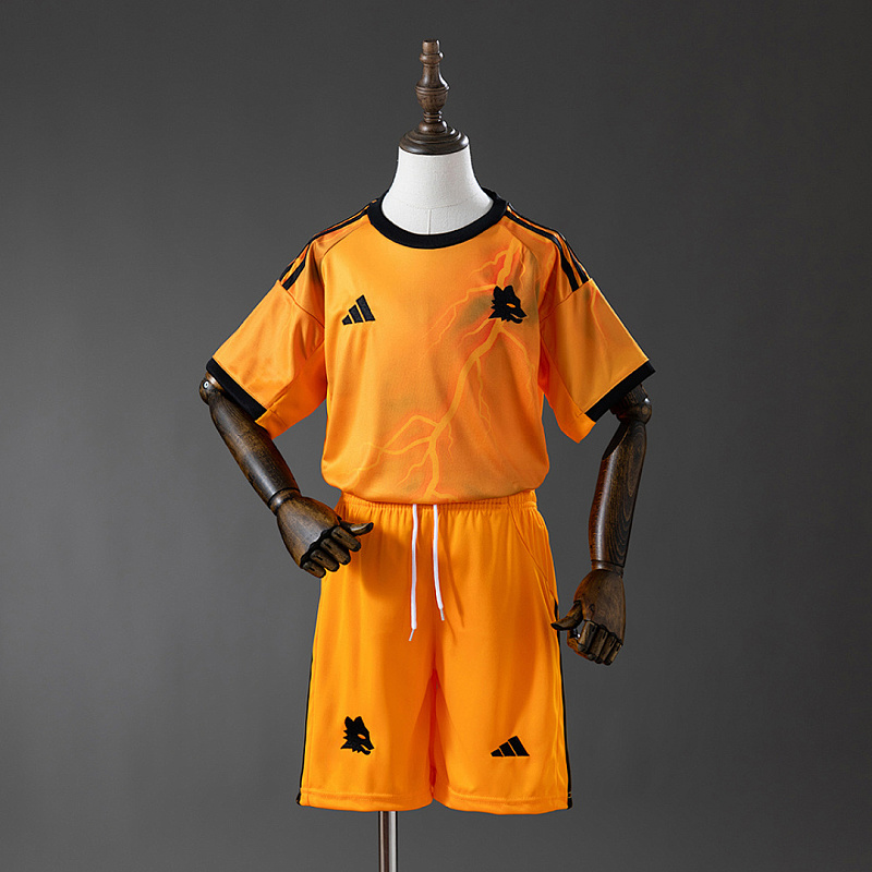 Roma Roma 25/26 Away Kids Kit Jersey Size 16-28