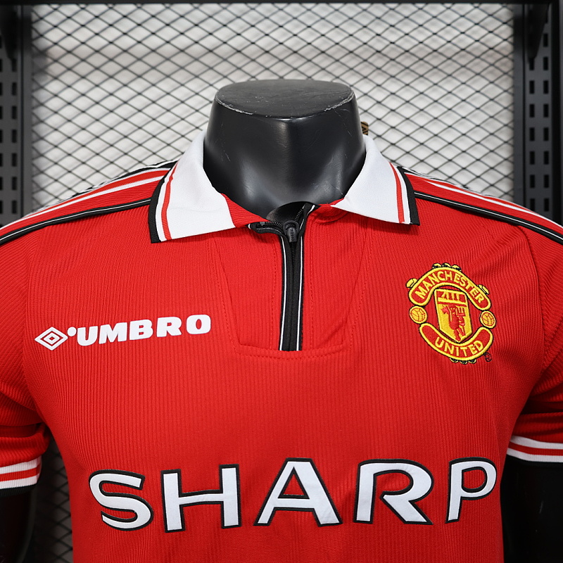 M-U S-XXL Retro Player M-U 98/99 Home S-XXL 6