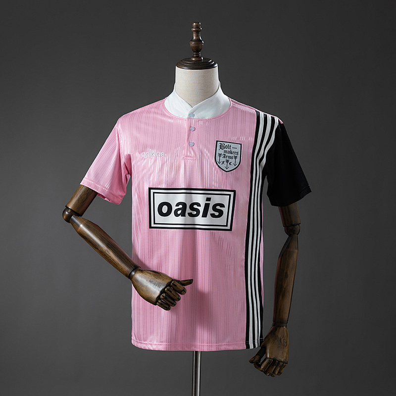 Oasis Band Oasis Band 1996 Retro Pink Jersey S-4XL